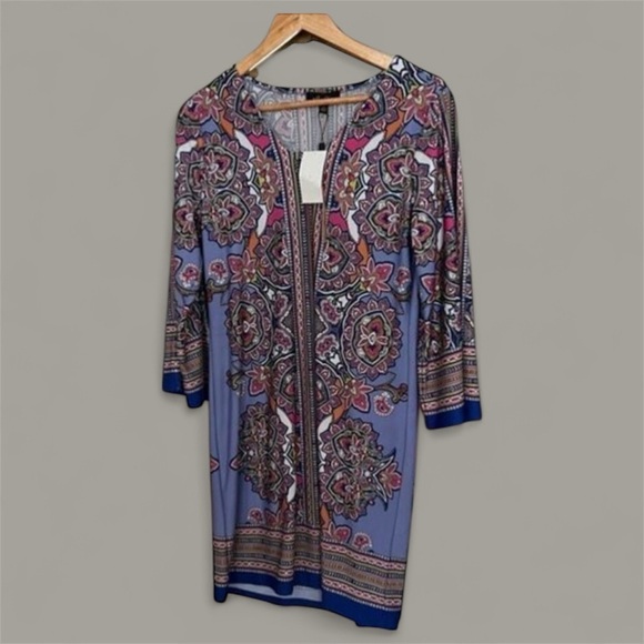 Melissa Paige Bon Voyage Bluebill Shift Dress Size Small NWT - Picture 1 of 6
